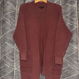 Maroon Express Cardigan